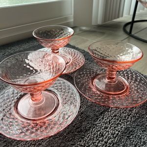 Vintage pink dishes